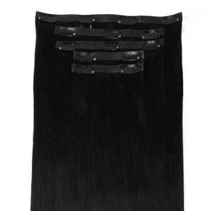 Jet Black Invisible Clip-ins