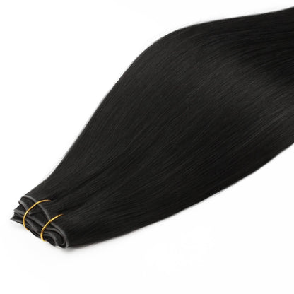 Jet Black Invisible Clip-ins