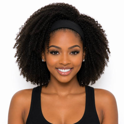 Afro Kinky Curly Headband Wig