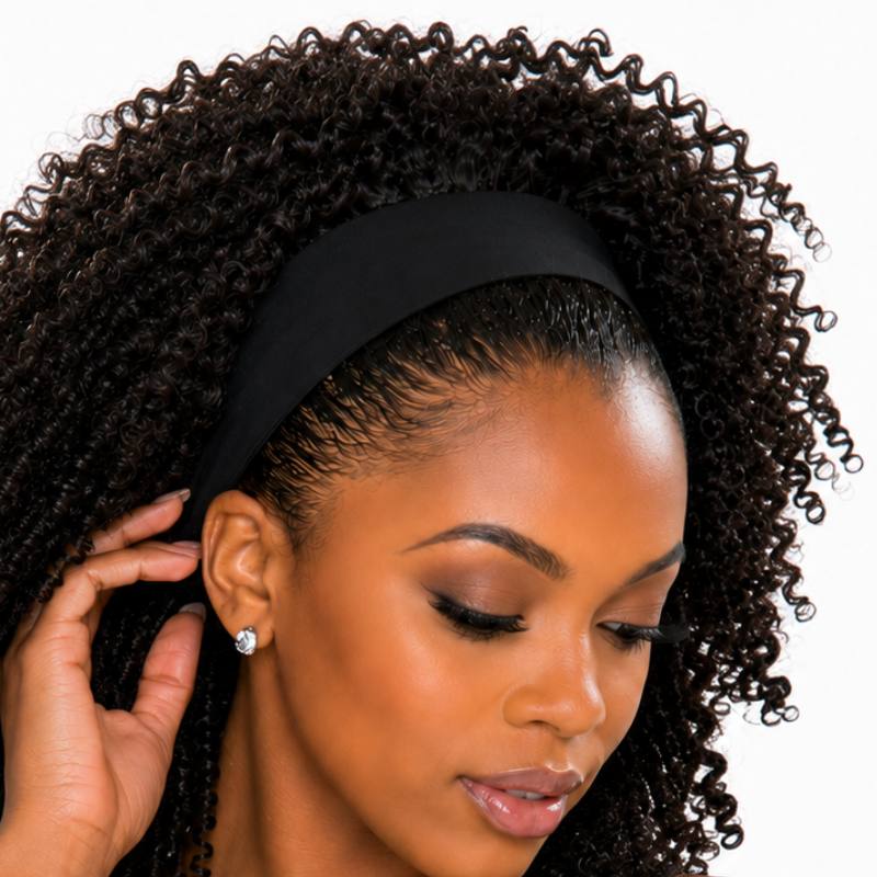Jerry Curl Headband Wig