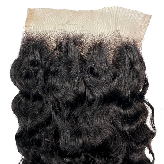 Burmese Curly 4x4 Swiss Lace Human Hair Closure