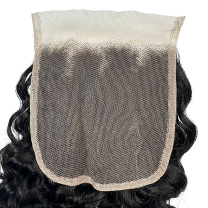 Burmese Curly 4x4 Swiss Lace Human Hair Closure